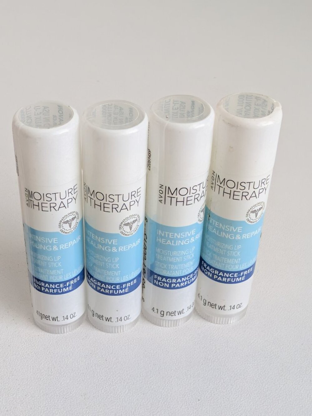Lot of 4 Avon Moisture Therapy Intensive Healing & Repair Lip Balm SEALED